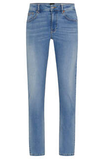 Узкие джинсы BOSS синего цвета Supreme-движение Denim, синий