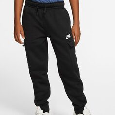 Спортивные брюки Nike Sportswear Club Older Kids&apos; (Boys&apos;) Cargo, черный