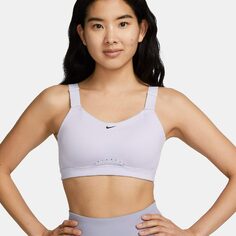 Топ Nike Alpha Women&apos;s High-Support Padded Sports, светло-лиловый