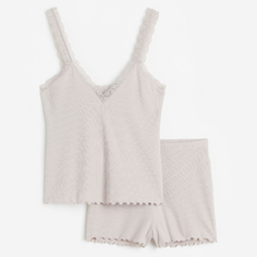 Пижама H&amp;M Camisole Top and Shorts, серый H&M