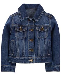 Базовая джинсовая куртка для девочек дошкольного возраста Carter&apos;s Carters