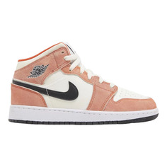 Кроссовки Nike Air Jordan 1 Mid SE GS, оранжевый