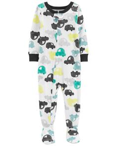 Цельнокроеные пижамы Footie Cars для малышей из 100% хлопка с плотной посадкой Carter&apos;s, мультиколор Carters