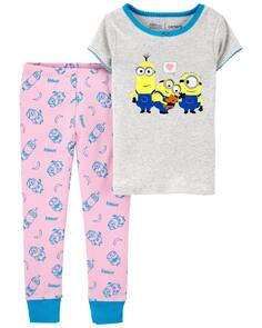 Пижамы из 2 предметов с миньонами для малышей из 100 % хлопка с плотной посадкой Carter&apos;s, мультиколор Carters