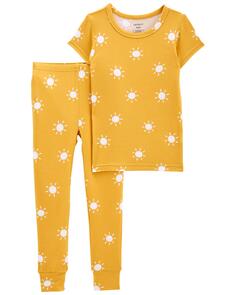 Пижама Sun LENZING ECOVERO из двух предметов для малышей Carter&apos;s, желтый Carters
