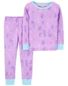 Пижамы из 2 предметов Frozen 2 из 100% хлопка с плотным прилеганием для малышей Carter&apos;s, фиолетовый Carters