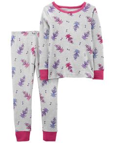 Пижамы Trolls из 100 % хлопка с плотной посадкой для малышей, раздельные Carter&apos;s, серый Carters