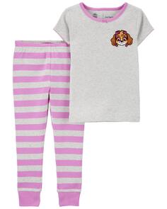 Пижамы PAW Patrol из 100 % хлопка с плотным прилеганием для малышей, комплект из двух предметов Carter&apos;s, серый Carters