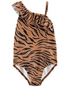 Цельный купальник с изображением тигра для малышей Carter&apos;s, коричневый Carters