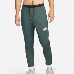 Спортивные брюки Nike Dri-FIT Phenom Elite Men&apos;s Knit Trail Running, темно-зеленый