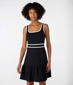 Платье без рукавов в полоску sport Karl Lagerfeld, черный