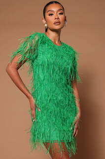 Мини платье Fashion Nova B53974, зеленый