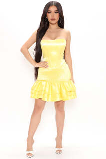 Мини платье Fashion Nova GWC021, желтый