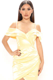 Мини платье Fashion Nova 73803, желтый