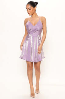 Мини платье Fashion Nova MM20139, фиолетовый