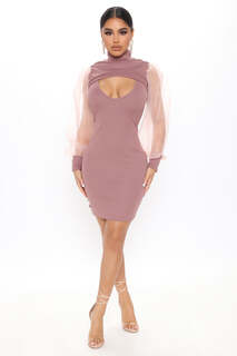 Мини платье Fashion Nova 38315, фиолетовый