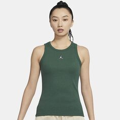 Топ Nike Air Jordan Women&apos;s Sleeveless, темно-зеленый