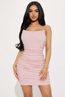 Мини платье Fashion Nova D10262B, розовый