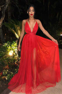 Платье Fashion Nova LD3449, красный