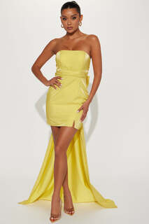 Мини платье Fashion Nova MF21650, желтый