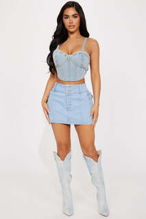 Юбка мини Fashion Nova IMA8004SN, синий