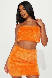 Юбка Fashion Nova XS021123C, оранжевый