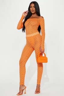 Леггинсы Fashion Nova XS128, оранжевый