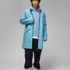 Куртка Nike Jordan 23 Engineered Men&apos;s Trench, черный/голубой