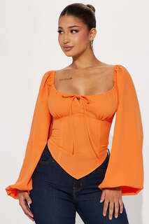 Блузка Fashion Nova C3571TFN, оранжевый