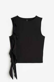 Топ H&amp;M Tank with Strap Detail, черный H&M