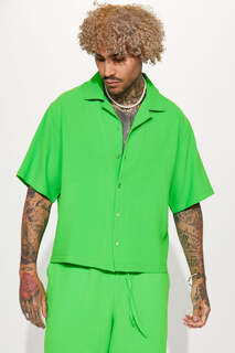 Рубашка Fashion Nova ZDF01V320009, зеленый