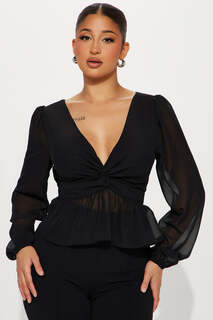 Блузка Fashion Nova PTA6722, черный