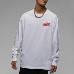 Свитшот Nike AS M J FLT MVP STMT 85 LS CREW, белый/красный