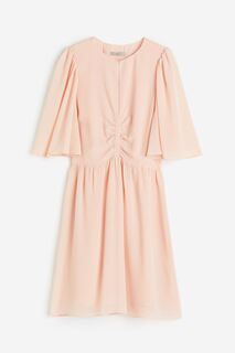 Платье H&amp;M Butterfly-sleeved, розовый H&M