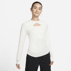 Лонгслив-топ Nike Sportswear Women&apos;s Cutout, белый