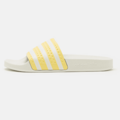 Сандалии на плоской подошве Adidas Originals Adilette, белый/желтый