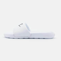 Шлепанцы на плоской подошве Унисекс Nike Sportswear Victori One Slide, белый/черный