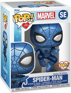 Фигурка Funko Pop! Marvel: Make A Wish - Spider-Man (Metallic)