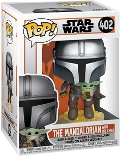 Фигурка Funko POP! Star Wars: The Mandalorian - Din Djarrin Flying with Grogu