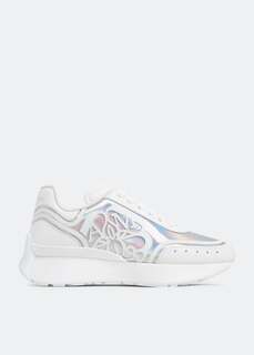 Кроссовки ALEXANDER MCQUEEN Sprint Runner sneakers, серебряный