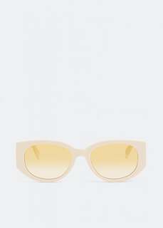 Солнечные очки ALEXANDER MCQUEEN Mcqueen Graffiti sunglasses, белый