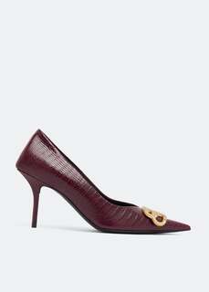 Туфли BALENCIAGA Square Knife pumps, бордовый