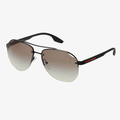 Солнцезащитные очки Prada Linea Rossa, черный матовый