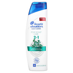 Head &amp; Shoulders, Средство для защиты от зуда кожи головы, шампунь и кондиционер 2 в 1, с эвкалиптом, 250 мл (8,45 жидк. Унции)