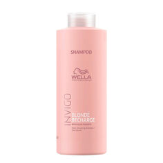 Wella Professionals Invigo Blonde Recharge освежающий шампунь для волос с цветными пигментами для холодных светлых волос, 1000 мл