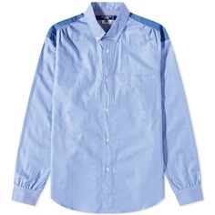 Рубашка Junya Watanabe MAN Cotton Broadstripe Mix Panel Shirt