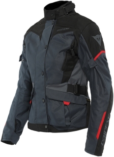 Dainese Tempest 3 D-Dry Дамы Мотоцикл Текстильная куртка, серый/черный/красный