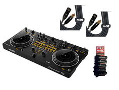 DJ-контроллер Pioneer DJ DDJ-REV1 Scratch Style с 2 кабелями RCA-XLR и кабельными оплетками K-DDJ-REV1-2xRXM25-1MT5-DJ