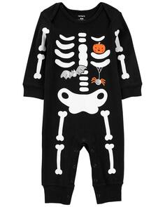 Детский комбинезон со скелетом на Хэллоуин Carter&apos;s, черный Carters