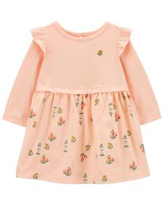 Детское многослойное платье с цветочным принтом Carter&apos;s, розовый Carters